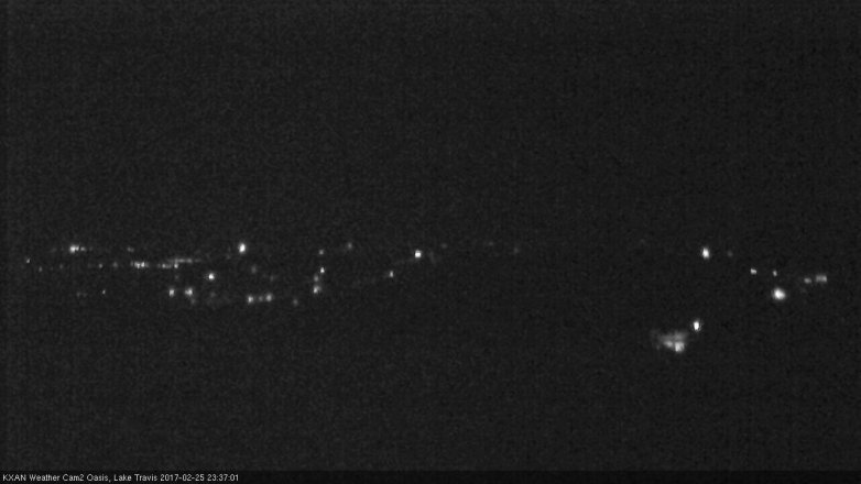 Lake Travis webcam, February 25, 2017 11:05 PM CT