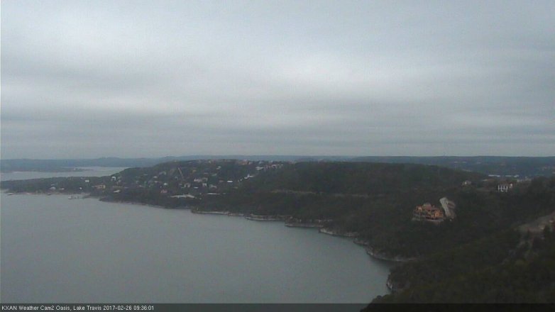 Lake Travis webcam, February 26, 2017 9:05 AM CT
