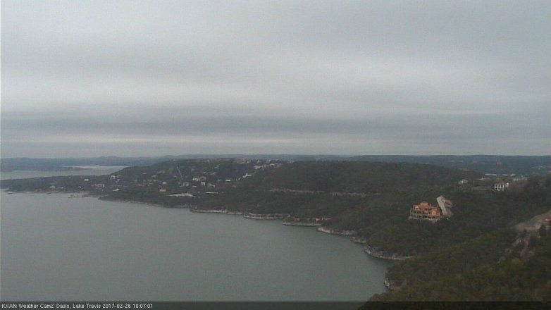 Lake Travis webcam, February 26, 2017 9:15 AM CT