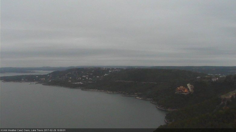 Lake Travis webcam, February 26, 2017 9:25 AM CT