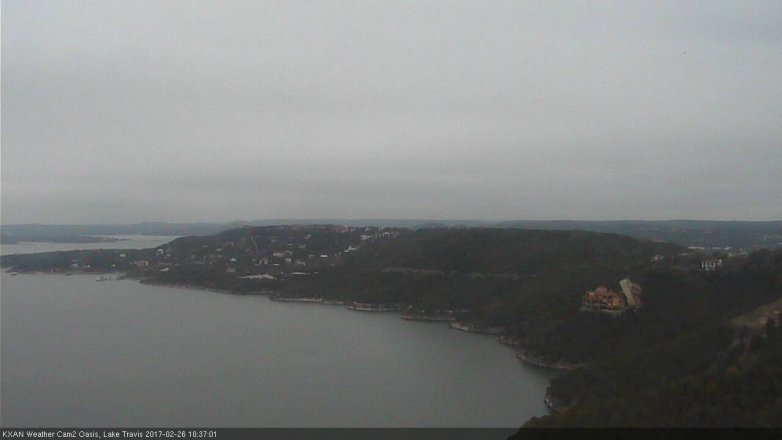 Lake Travis webcam, February 26, 2017 9:40 AM CT