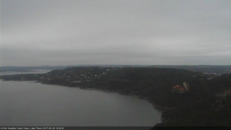 Lake Travis webcam, February 26, 2017 9:45 AM CT