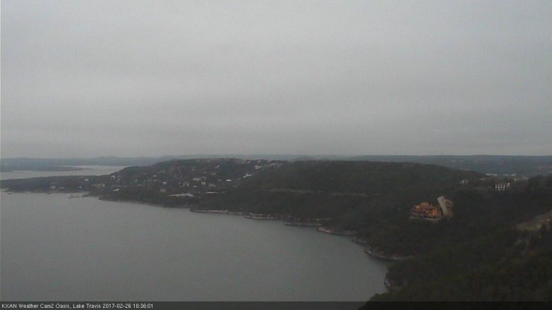 Lake Travis webcam, February 26, 2017 10:00 AM CT