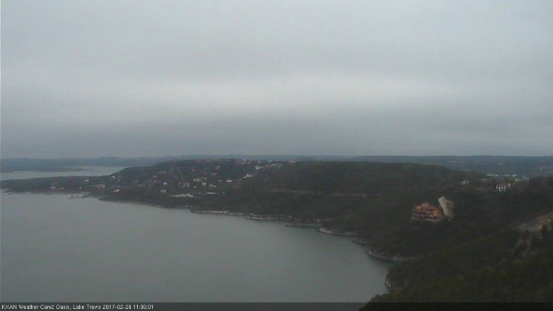 Lake Travis webcam, February 26, 2017 10:30 AM CT