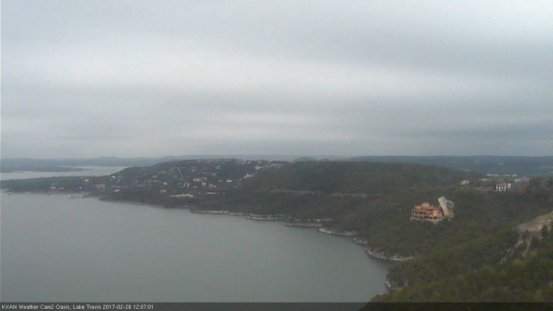 Lake Travis webcam, February 26, 2017 11:10 AM CT