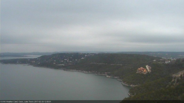 Lake Travis webcam, February 26, 2017 11:30 AM CT