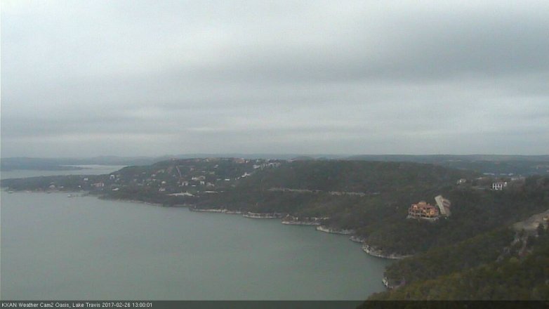 Lake Travis webcam, February 26, 2017 12:25 PM CT