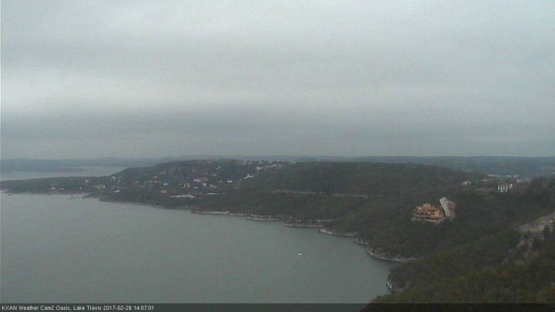 Lake Travis webcam, February 26, 2017 1:20 PM CT