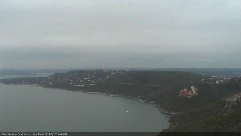 Lake Travis webcam, February 26, 2017 1:30 PM CT