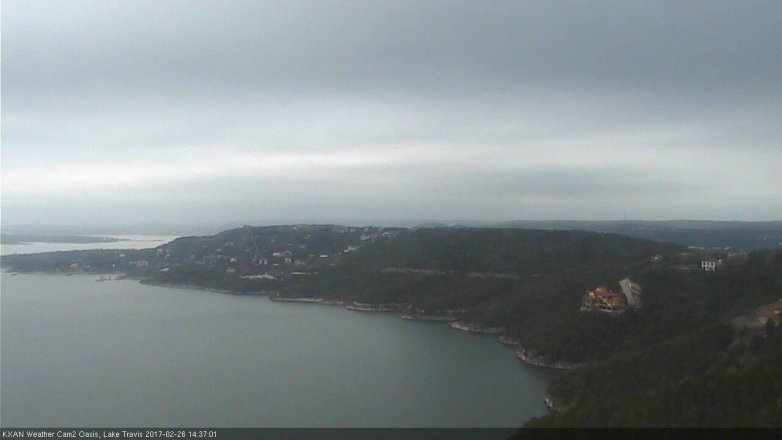 Lake Travis webcam, February 26, 2017 1:40 PM CT