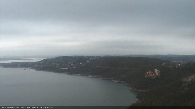 Lake Travis webcam, February 26, 2017 1:50 PM CT