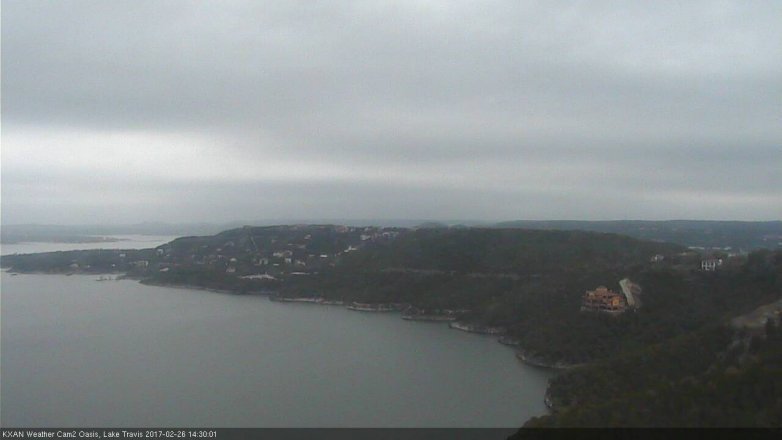 Lake Travis webcam, February 26, 2017 1:55 PM CT