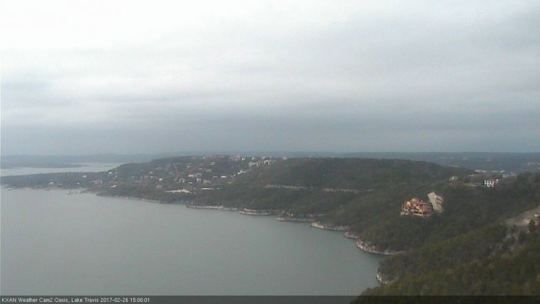 Lake Travis webcam, February 26, 2017 2:20 PM CT