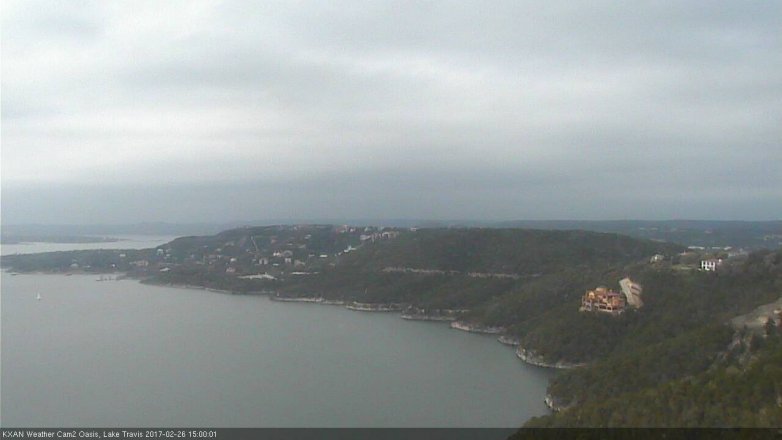 Lake Travis webcam, February 26, 2017 2:25 PM CT