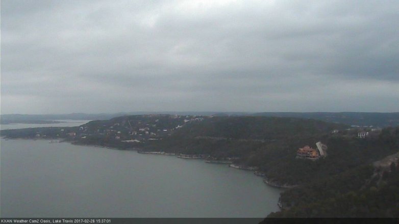 Lake Travis webcam, February 26, 2017 2:50 PM CT