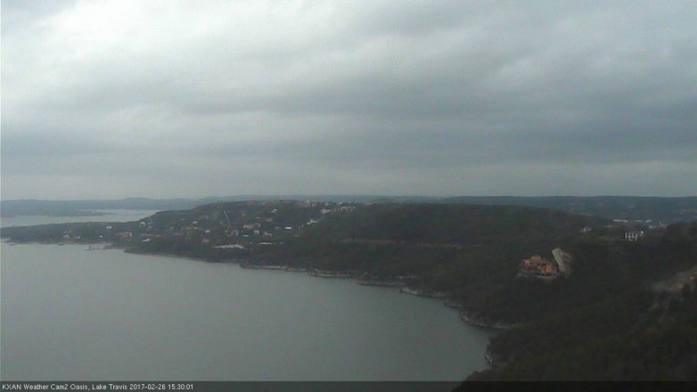 Lake Travis webcam, February 26, 2017 3:00 PM CT
