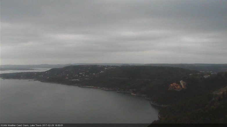 Lake Travis webcam, February 26, 2017 3:05 PM CT