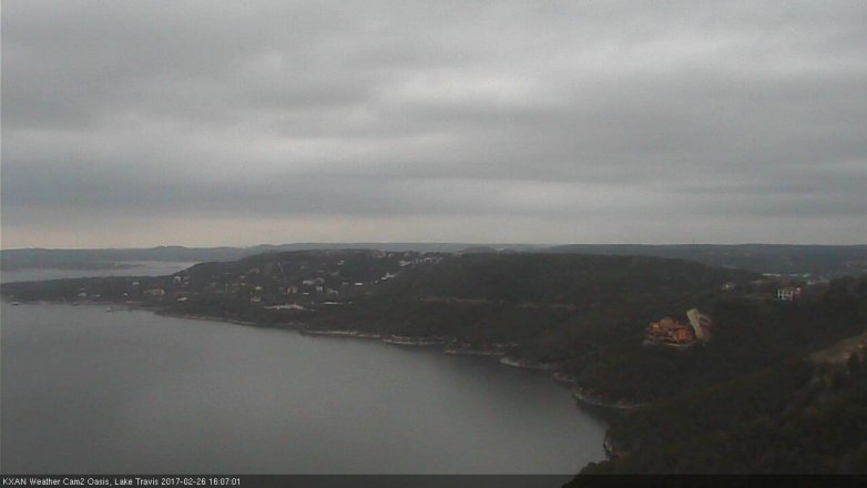 Lake Travis webcam, February 26, 2017 3:30 PM CT