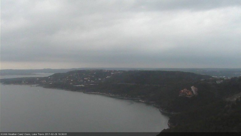 Lake Travis webcam, February 26, 2017 3:50 PM CT