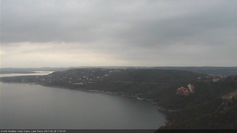 Lake Travis webcam, February 26, 2017 4:20 PM CT