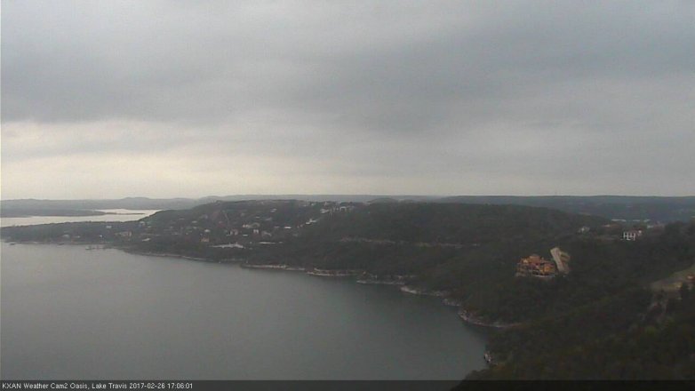 Lake Travis webcam, February 26, 2017 4:35 PM CT