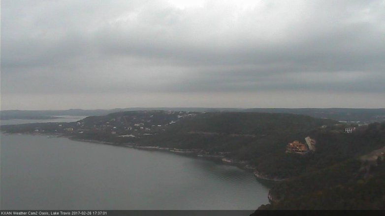 Lake Travis webcam, February 26, 2017 4:50 PM CT