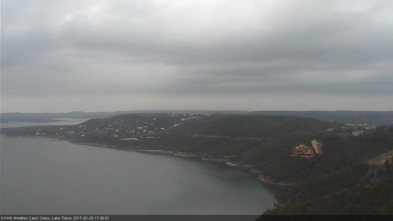 Lake Travis webcam, February 26, 2017 4:55 PM CT
