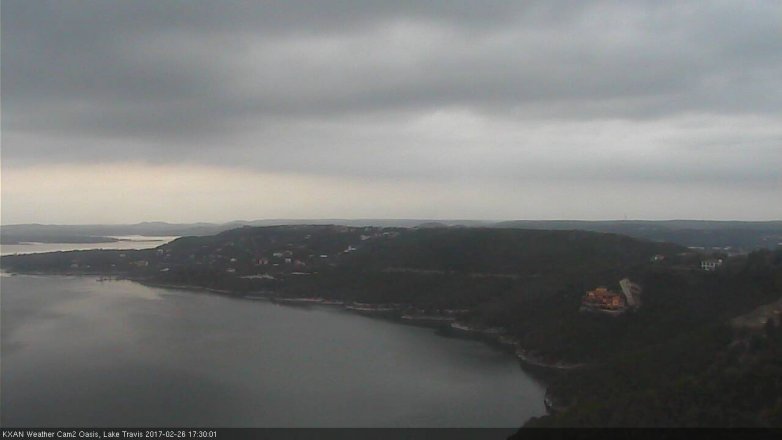 Lake Travis webcam, February 26, 2017 5:00 PM CT