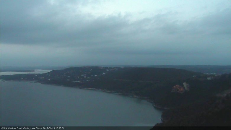 Lake Travis webcam, February 26, 2017 5:55 PM CT