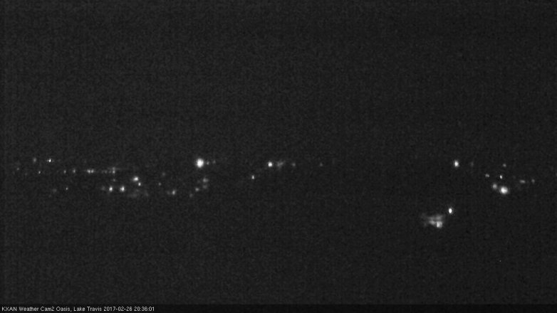 Lake Travis webcam, February 26, 2017 8:05 PM CT