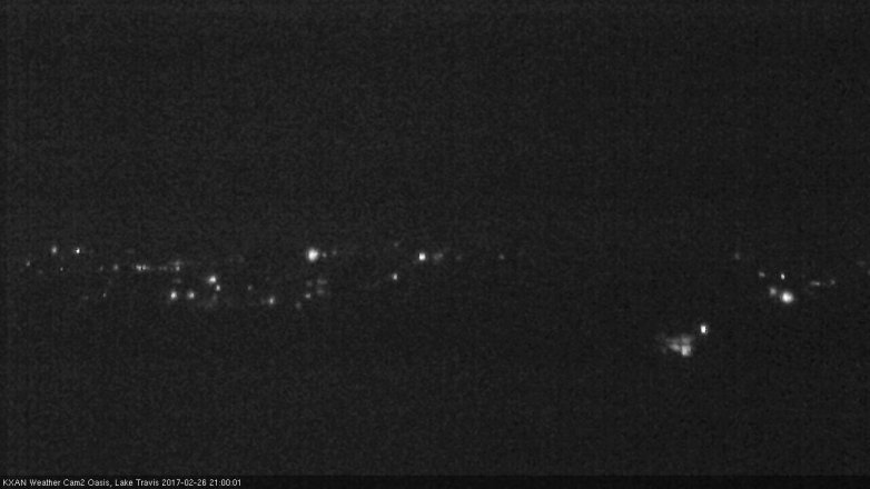 Lake Travis webcam, February 26, 2017 8:20 PM CT