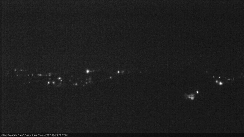 Lake Travis webcam, February 26, 2017 8:30 PM CT