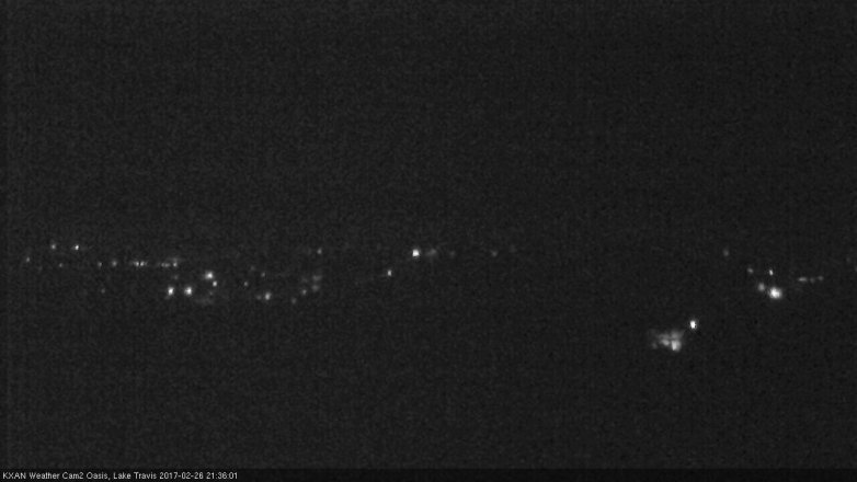 Lake Travis webcam, February 26, 2017 8:50 PM CT