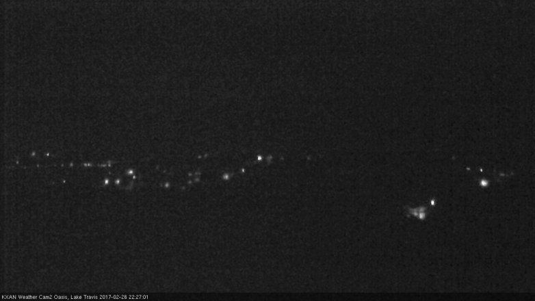 Lake Travis webcam, February 26, 2017 9:45 PM CT