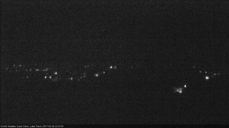 Lake Travis webcam, February 26, 2017 10:00 PM CT