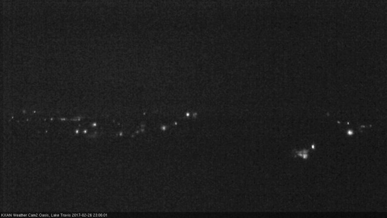Lake Travis webcam, February 26, 2017 10:10 PM CT