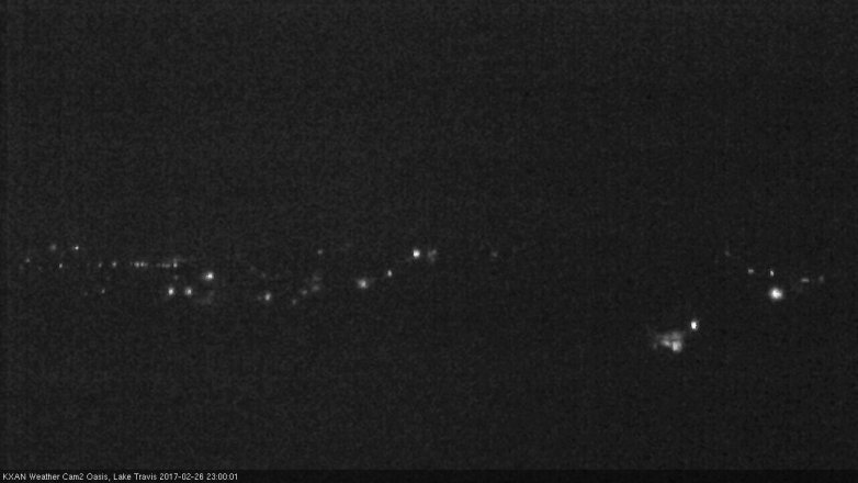 Lake Travis webcam, February 26, 2017 10:25 PM CT