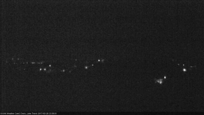 Lake Travis webcam, February 26, 2017 10:45 PM CT