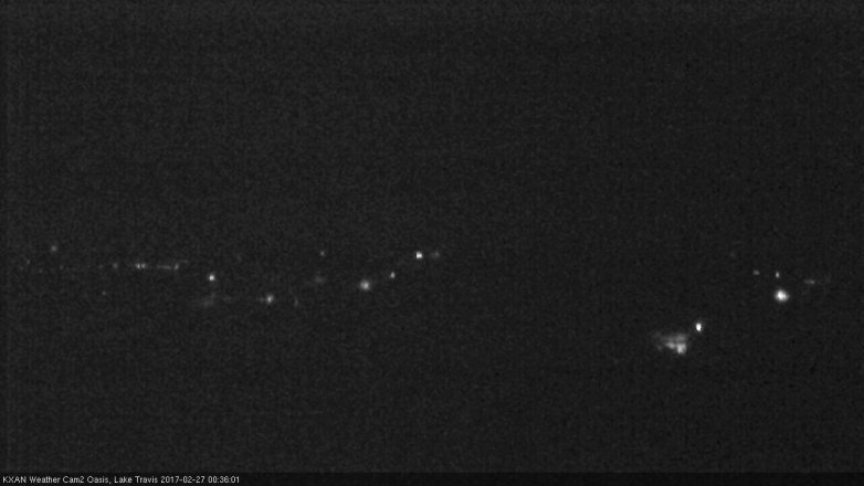 Lake Travis webcam, February 26, 2017 11:50 PM CT