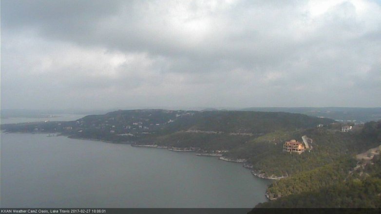 Lake Travis webcam, February 27, 2017 9:10 AM CT