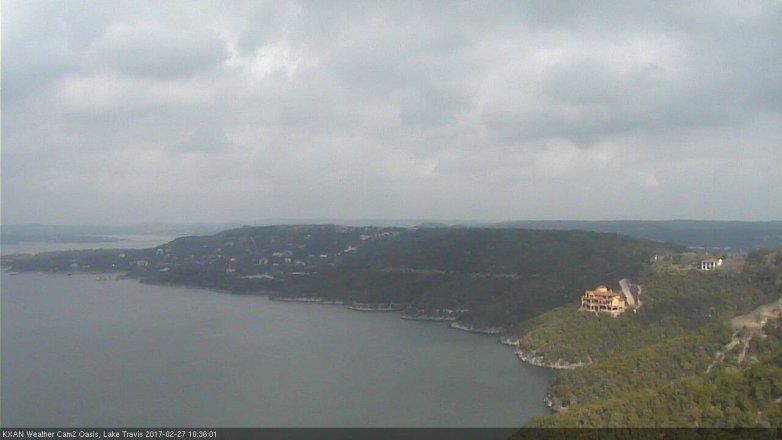 Lake Travis webcam, February 27, 2017 9:45 AM CT