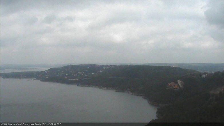Lake Travis webcam, February 27, 2017 9:55 AM CT