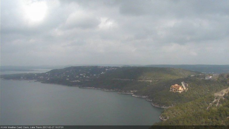 Lake Travis webcam, February 27, 2017 10:05 AM CT
