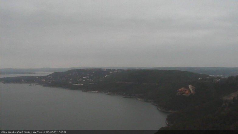Lake Travis webcam, February 27, 2017 11:15 AM CT