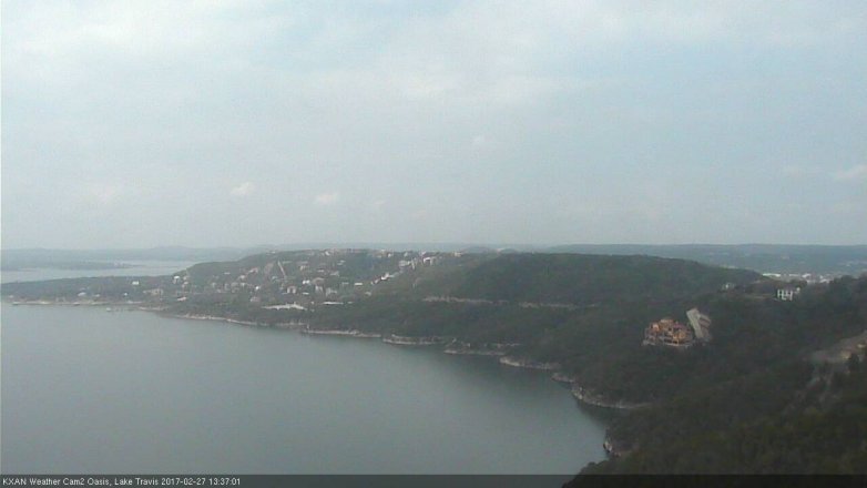 Lake Travis webcam, February 27, 2017 1:00 PM CT