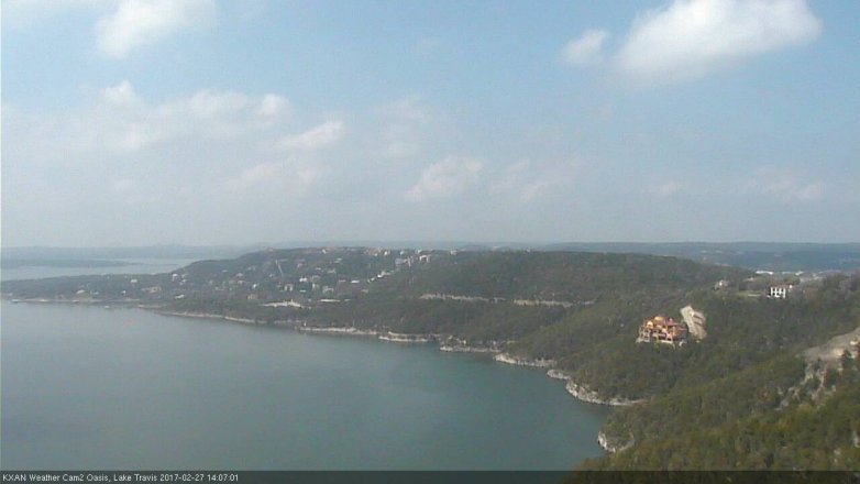 Lake Travis webcam, February 27, 2017 1:15 PM CT