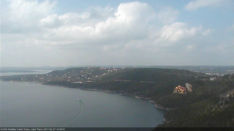 Lake Travis webcam, February 27, 2017 1:40 PM CT