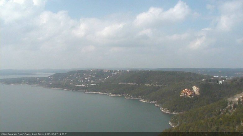 Lake Travis webcam, February 27, 2017 2:00 PM CT