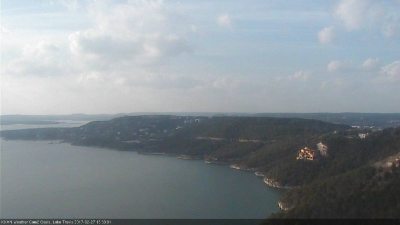 Lake Travis webcam, February 27, 2017 4:00 PM CT
