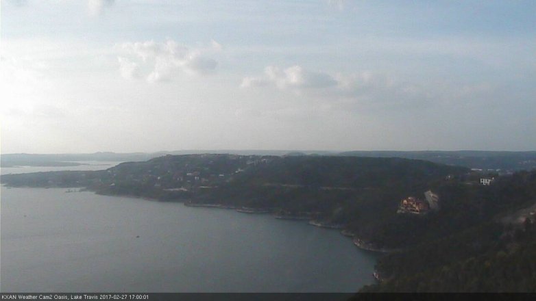 Lake Travis webcam, February 27, 2017 4:20 PM CT